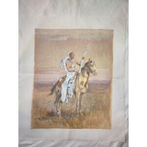 5/$25 Bucilla Stitchery Kit CM Charles Russell "The Scout" 11x14 Sid Richardson